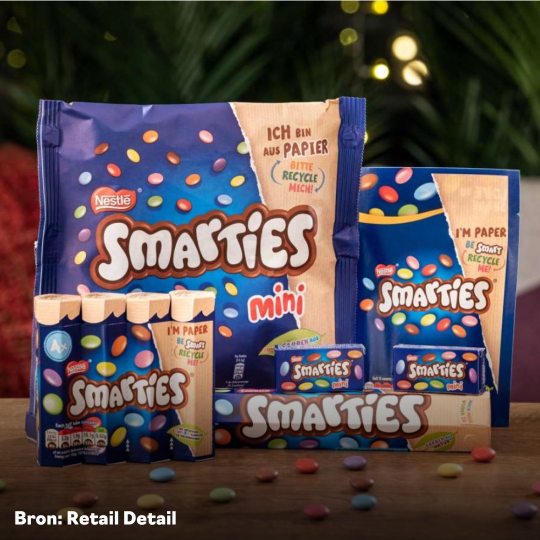 Smarties in recyclebare verpakking